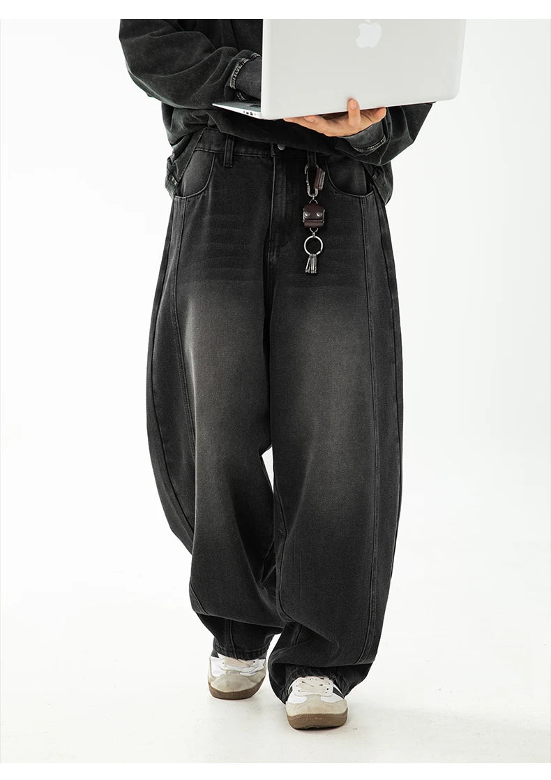 Essential Curved Leg Jeans-streetwear-techwear