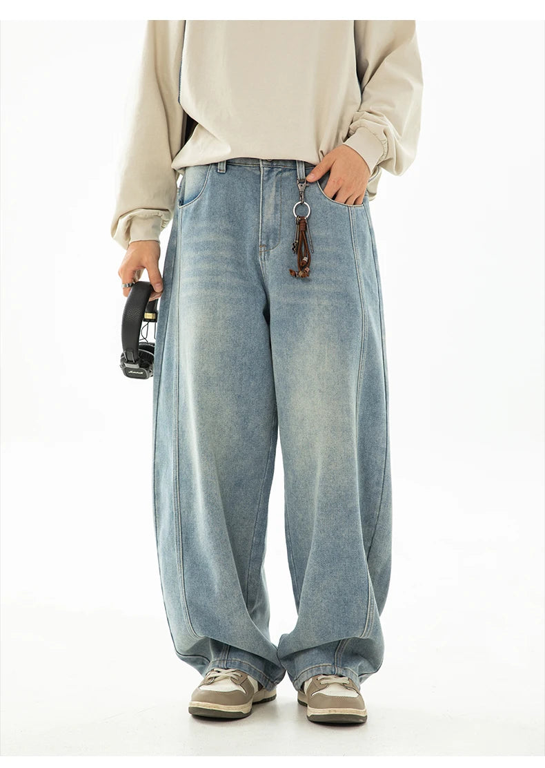 Essential Curved Leg Jeans-streetwear-techwear