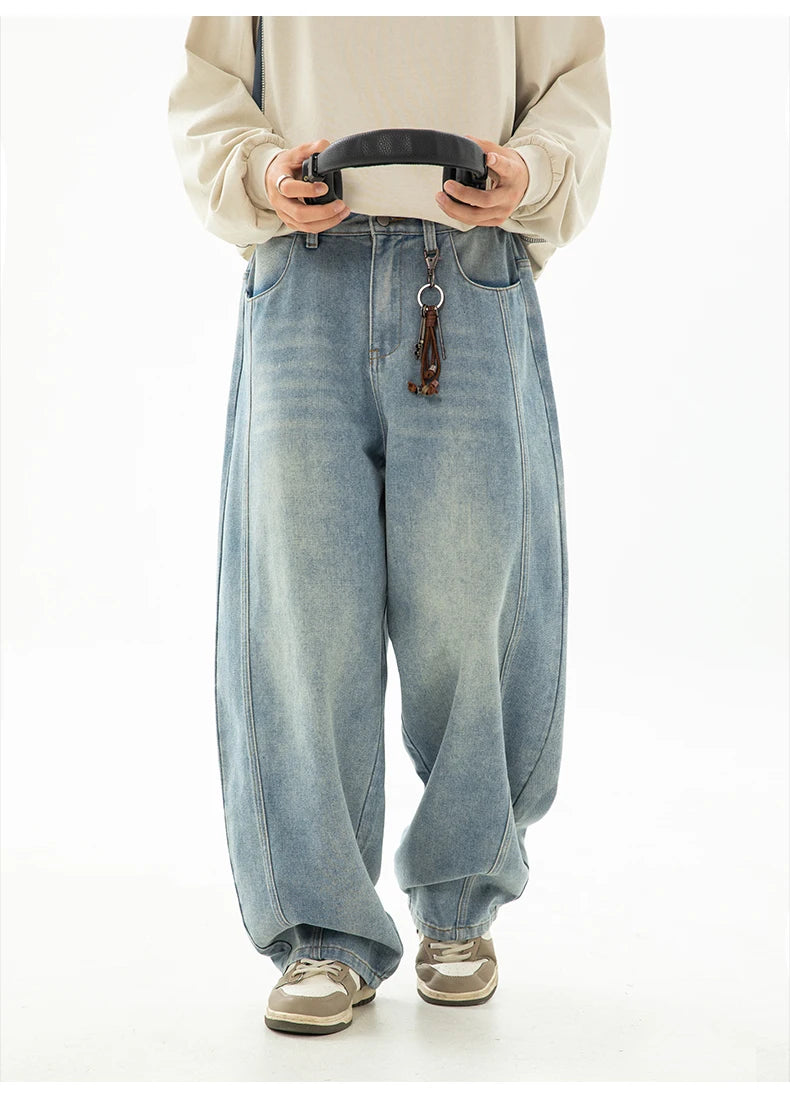 Essential Curved Leg Jeans-streetwear-techwear