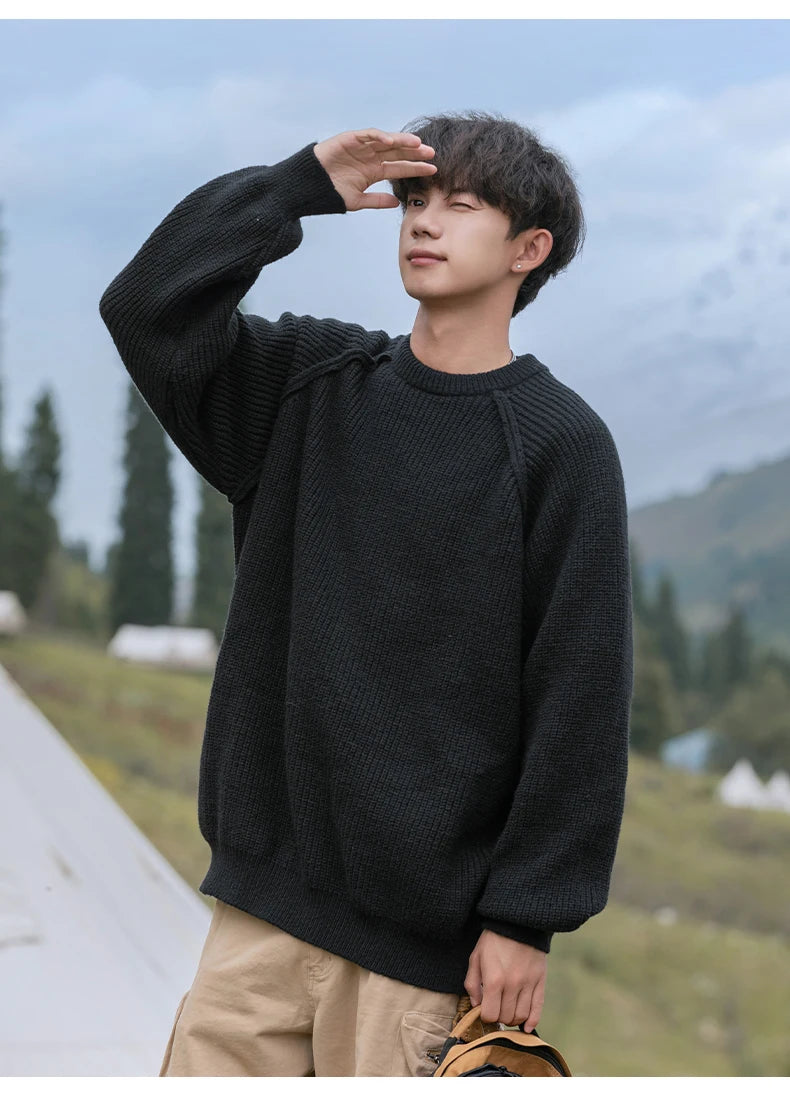Essential Fisherman Rib Sweater-streetwear-techwear