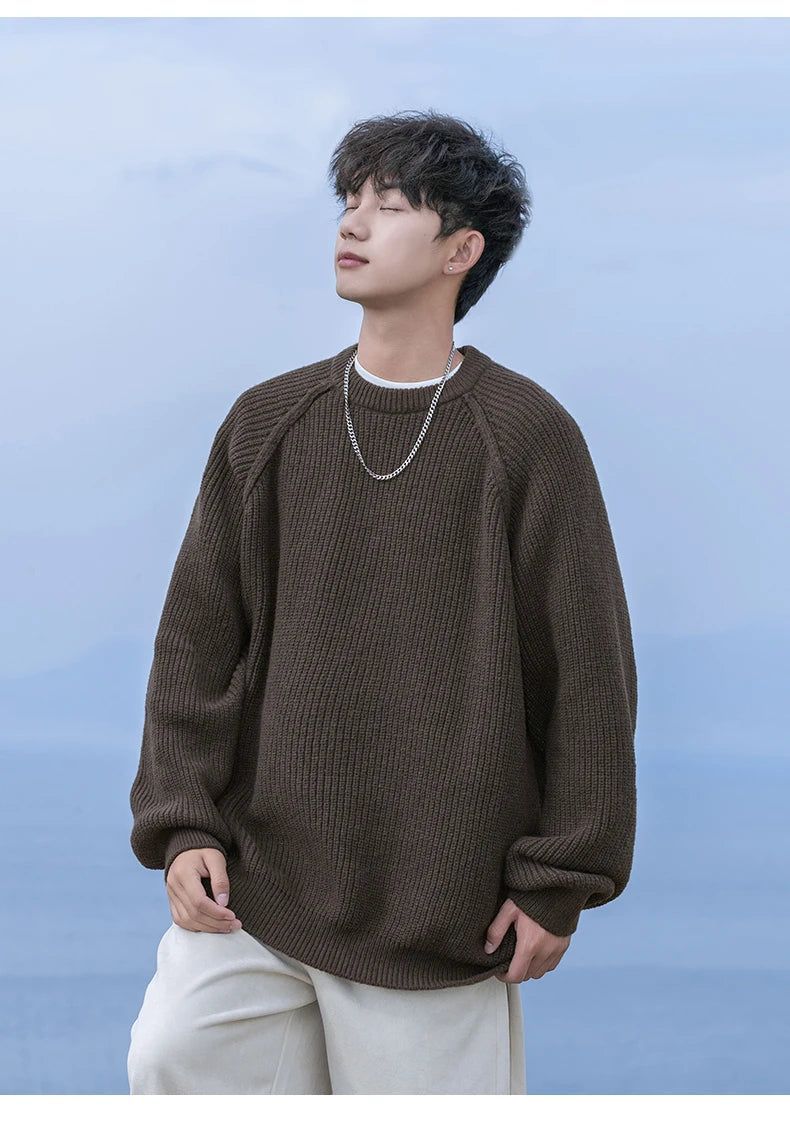Essential Fisherman Rib Sweater-streetwear-techwear