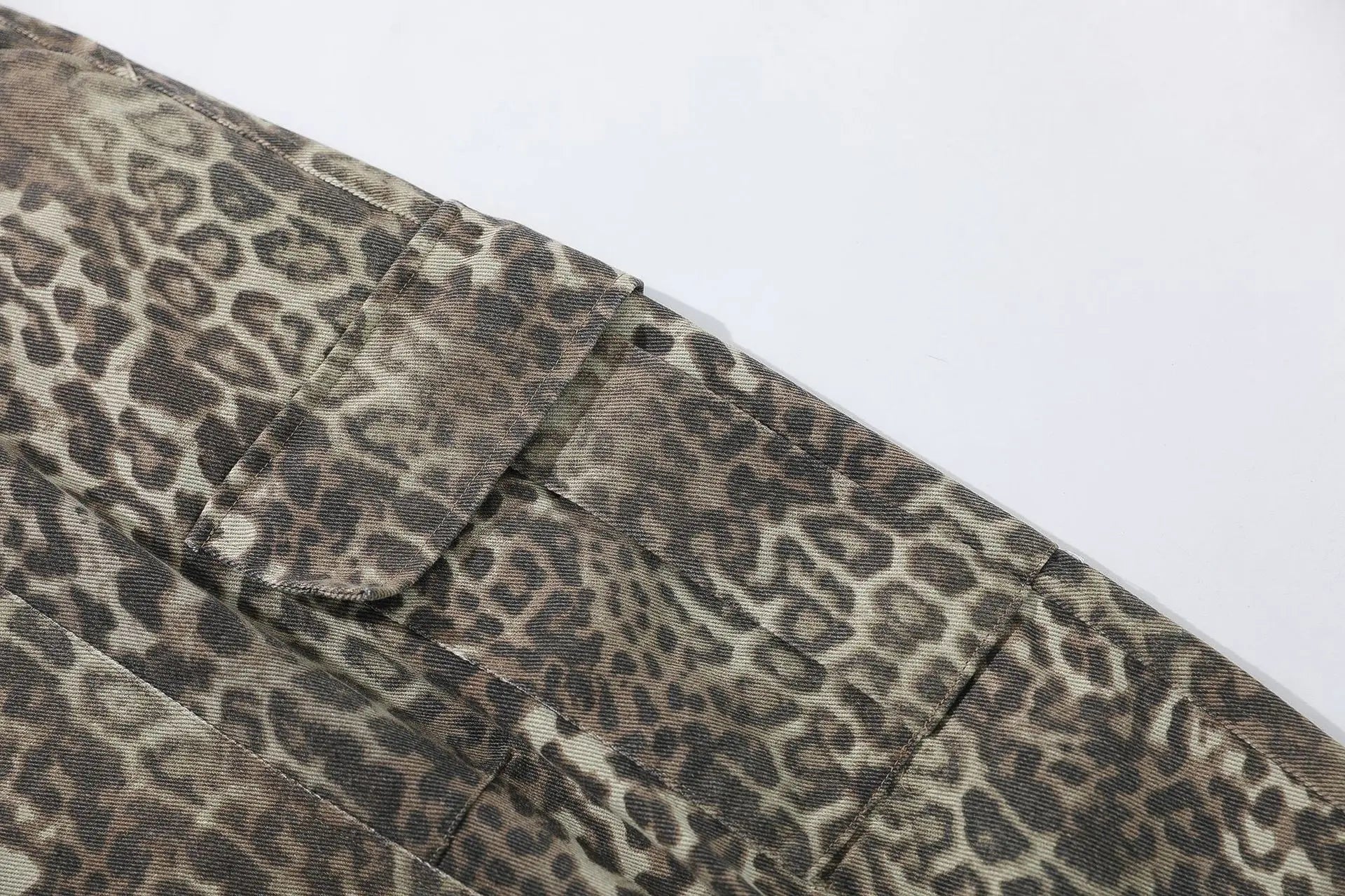 Extreme Baggy Leopard Print Cargo Pants-streetwear-techwear