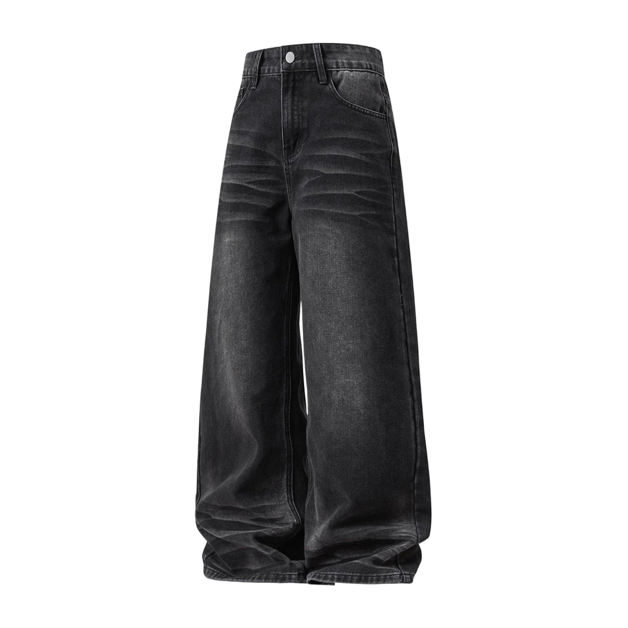 Faded Wash Super Slouch Jeans-streetwear-techwear