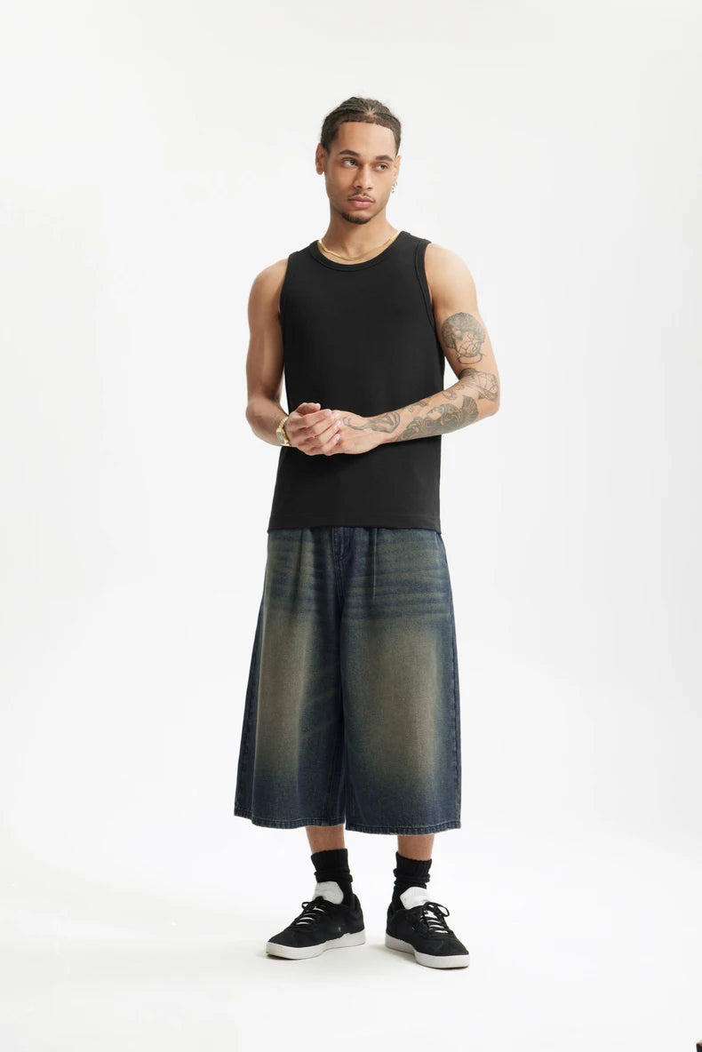 Faux Boxer Long Length Jorts-streetwear-techwear