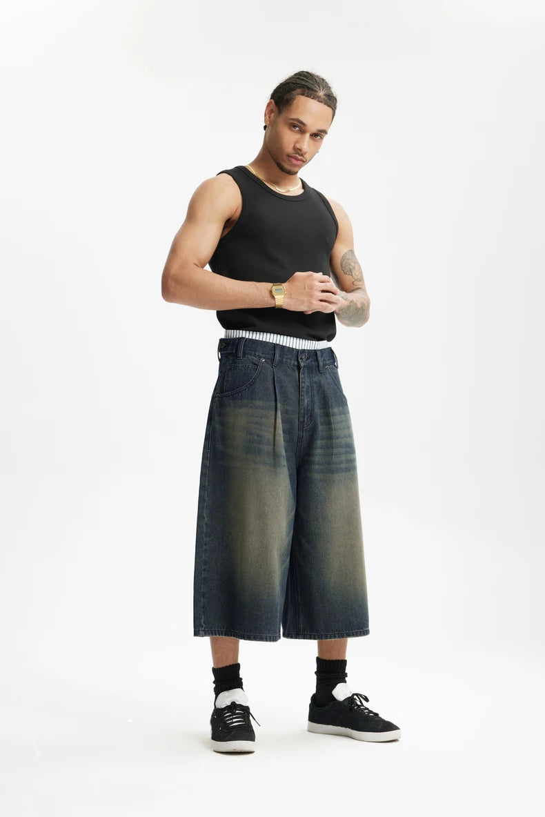 Faux Boxer Long Length Jorts-streetwear-techwear