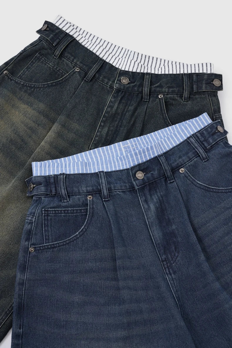 Faux Boxer Long Length Jorts-streetwear-techwear