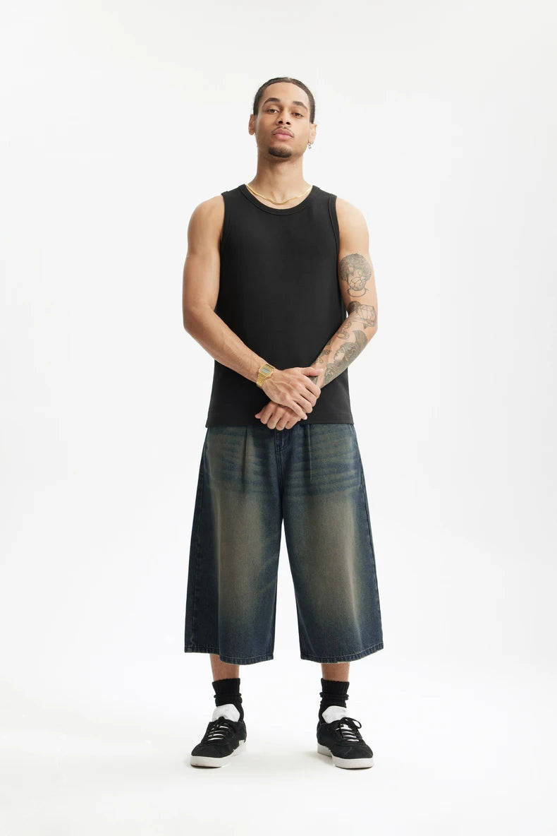 Faux Boxer Long Length Jorts-streetwear-techwear