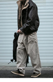 Faux Shearling Aviator Jacket-streetwear-techwear