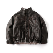 Faux Shearling Aviator Jacket-streetwear-techwear