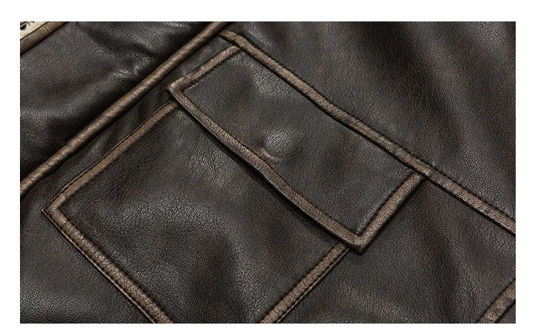 Faux Shearling Aviator Jacket-streetwear-techwear