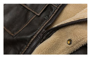 Faux Shearling Aviator Jacket-streetwear-techwear
