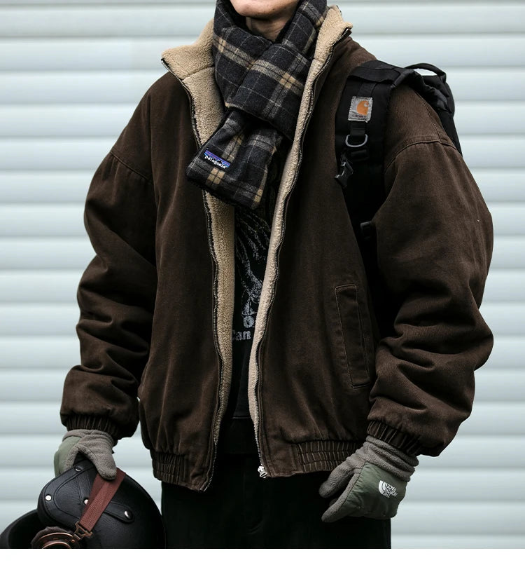 Fleece Lined Premium Workwear Jacket-streetwear-techwear