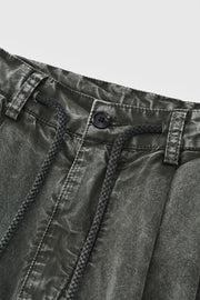 Garment Dyed Long Length Shorts-streetwear-techwear