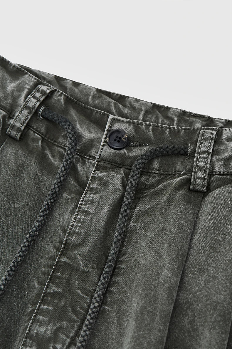 Garment Dyed Long Length Shorts-streetwear-techwear