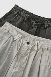 Garment Dyed Long Length Shorts-streetwear-techwear