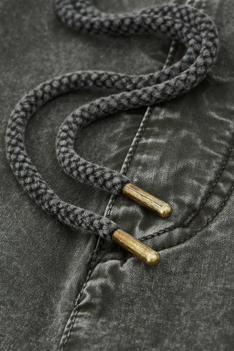 Garment Dyed Long Length Shorts-streetwear-techwear