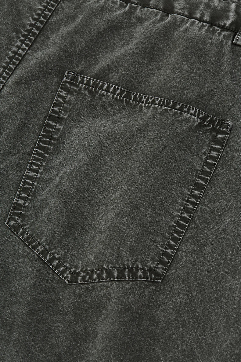 Garment Dyed Long Length Shorts-streetwear-techwear