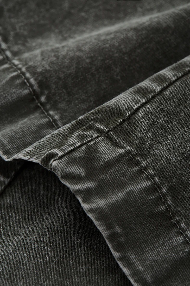 Garment Dyed Long Length Shorts-streetwear-techwear