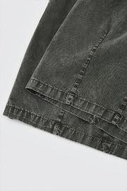 Garment Dyed Long Length Shorts-streetwear-techwear