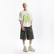 Garment Dyed Long Length Shorts-streetwear-techwear