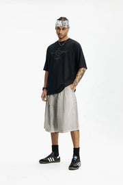 Garment Dyed Long Length Shorts-streetwear-techwear