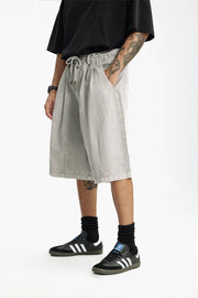 Garment Dyed Long Length Shorts-streetwear-techwear