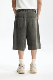 Garment Dyed Long Length Shorts-streetwear-techwear