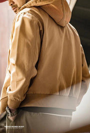 Hooded Workwear Canvas Jacket-streetwear-techwear