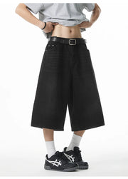Long Length Vintage Wash Jorts-streetwear-techwear