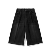 Long Length Vintage Wash Jorts-streetwear-techwear