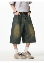 Long Length Vintage Wash Jorts-streetwear-techwear