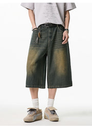 Long Length Vintage Wash Jorts-streetwear-techwear