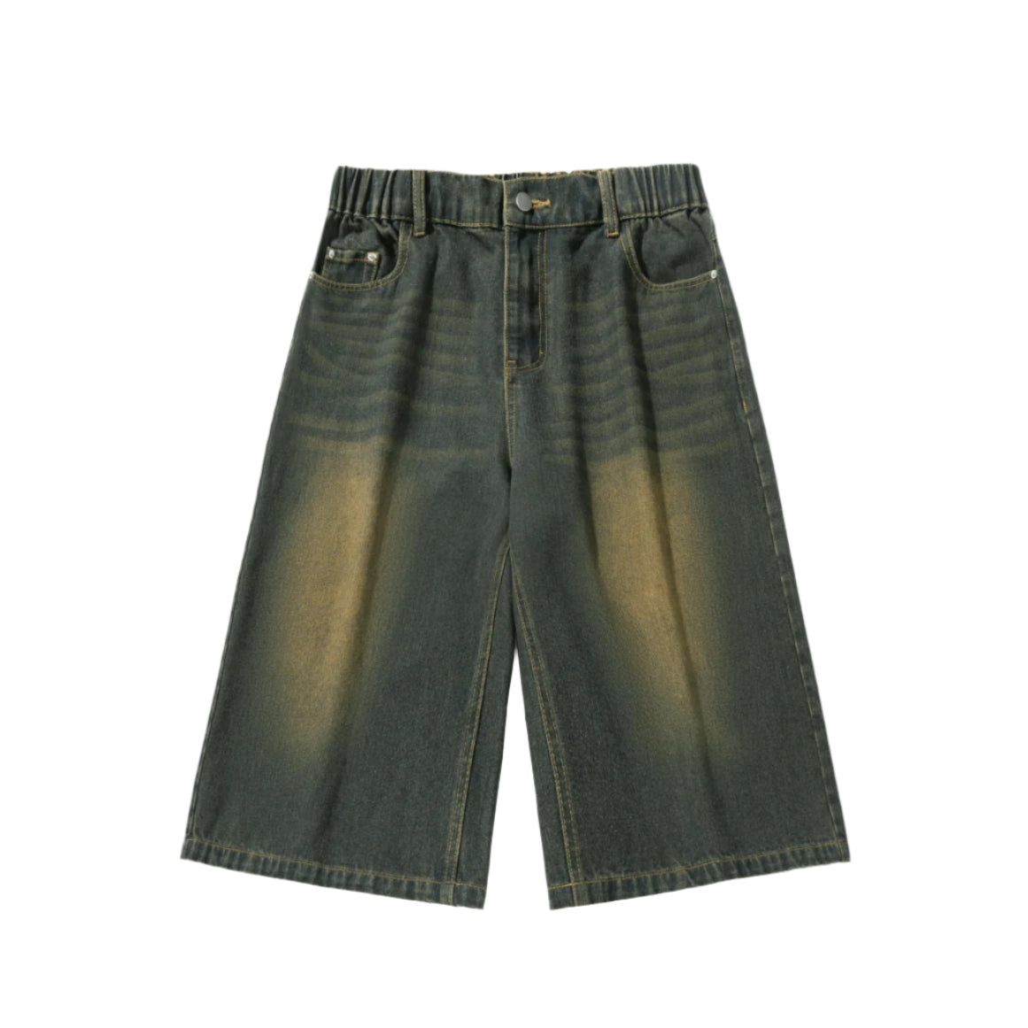 Long Length Vintage Wash Jorts-streetwear-techwear