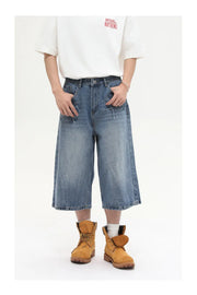 Long Length Y2K Wash Jorts-streetwear-techwear