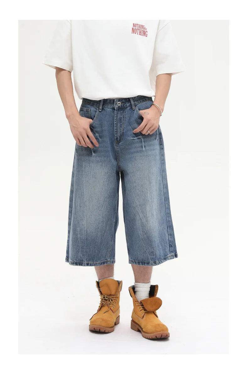 Long Length Y2K Wash Jorts-streetwear-techwear