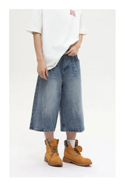 Long Length Y2K Wash Jorts-streetwear-techwear