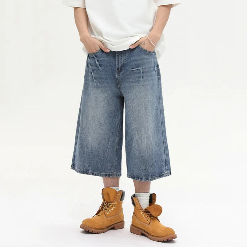 Long Length Y2K Wash Jorts-streetwear-techwear