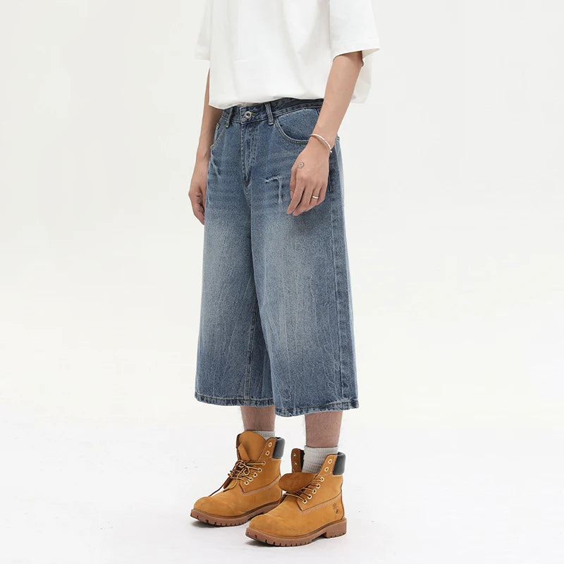 Long Length Y2K Wash Jorts-streetwear-techwear