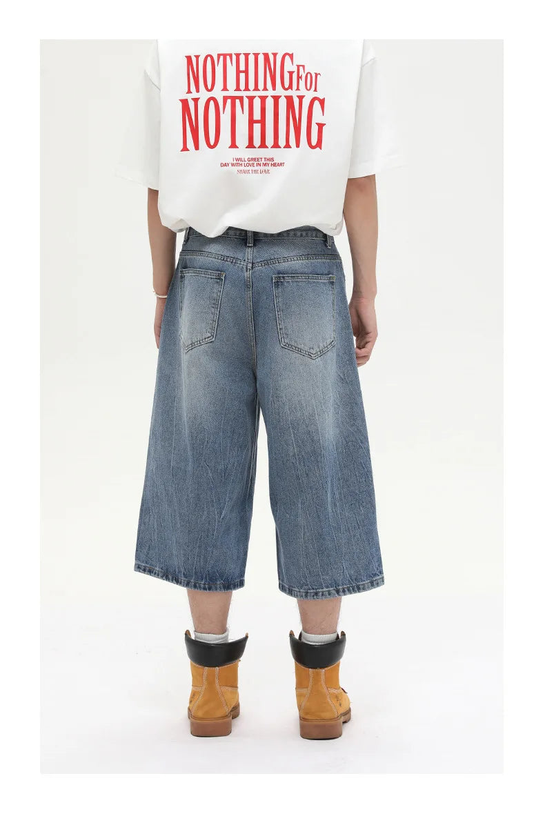 Long Length Y2K Wash Jorts-streetwear-techwear