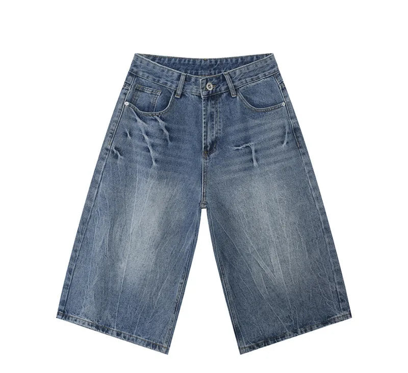 Long Length Y2K Wash Jorts-streetwear-techwear