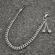 Lucky Dice Belt Chain-streetwear-techwear