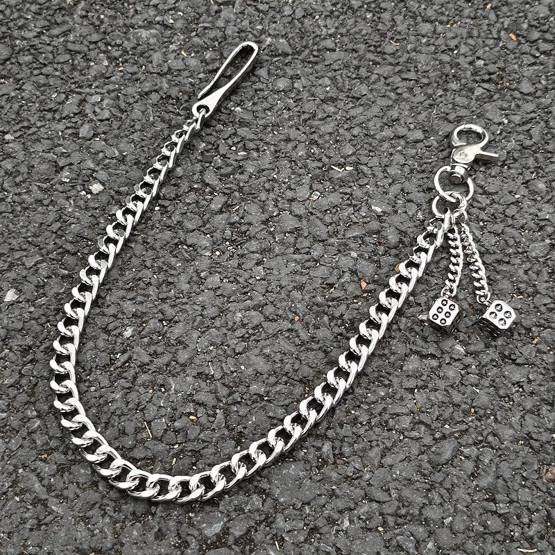 Lucky Dice Belt Chain-streetwear-techwear