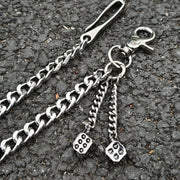 Lucky Dice Belt Chain-streetwear-techwear
