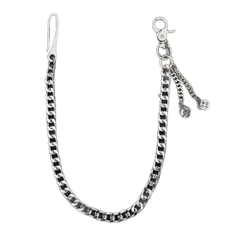 Lucky Dice Belt Chain-streetwear-techwear