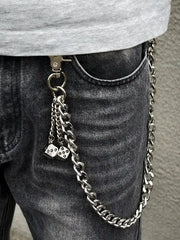 Lucky Dice Belt Chain-streetwear-techwear