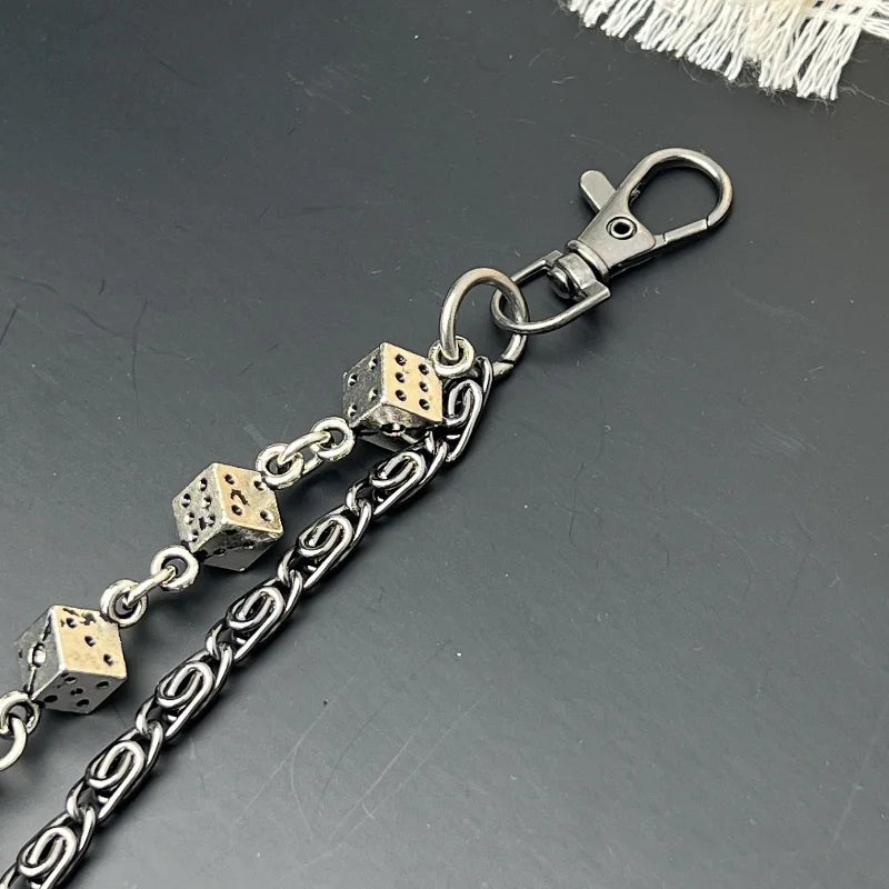 Lucky Dice Belt Clip Chain-streetwear-techwear