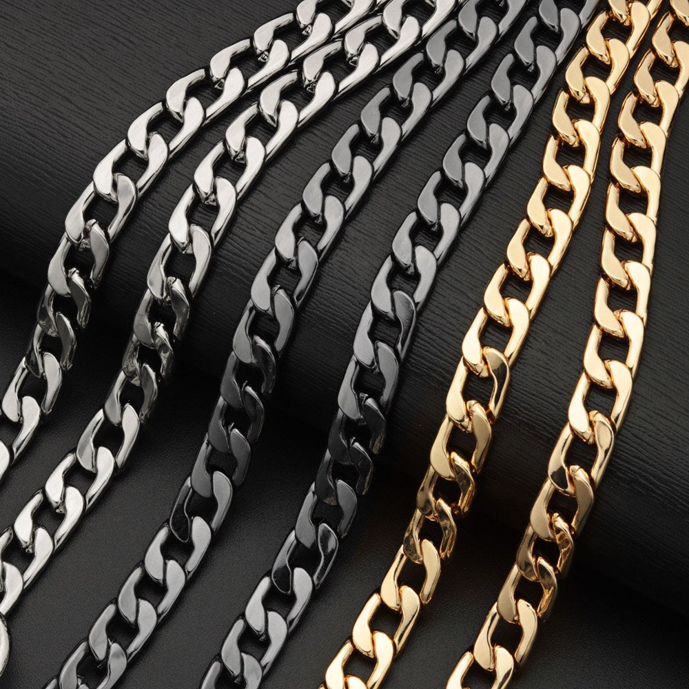 Metal Wallet Belt Chain - Black-streetwear-techwear