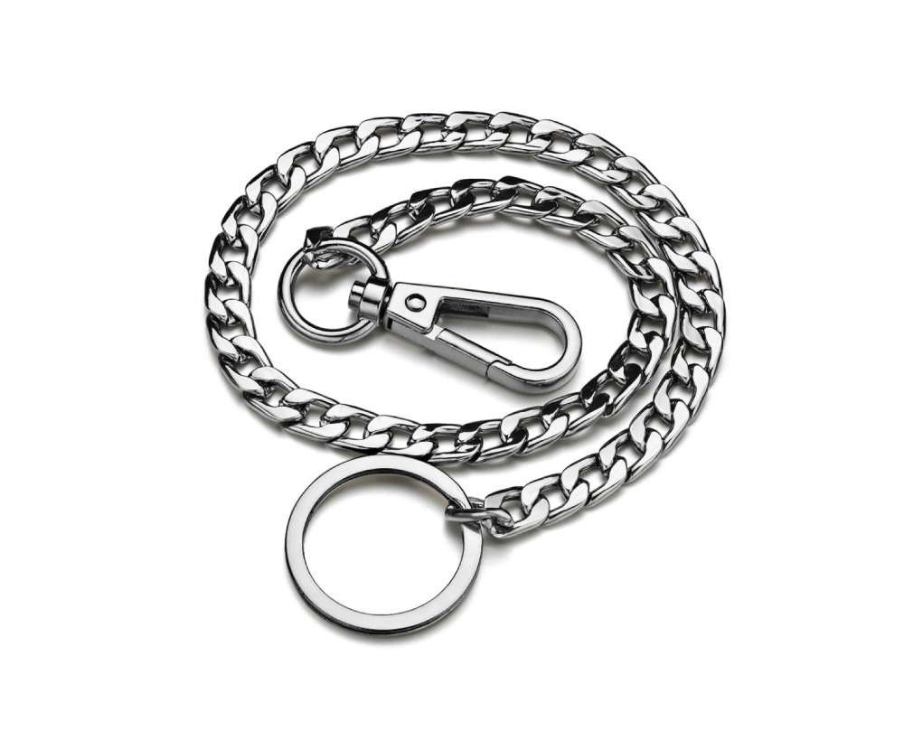 Metal Wallet Belt Chain - Silver-streetwear-techwear