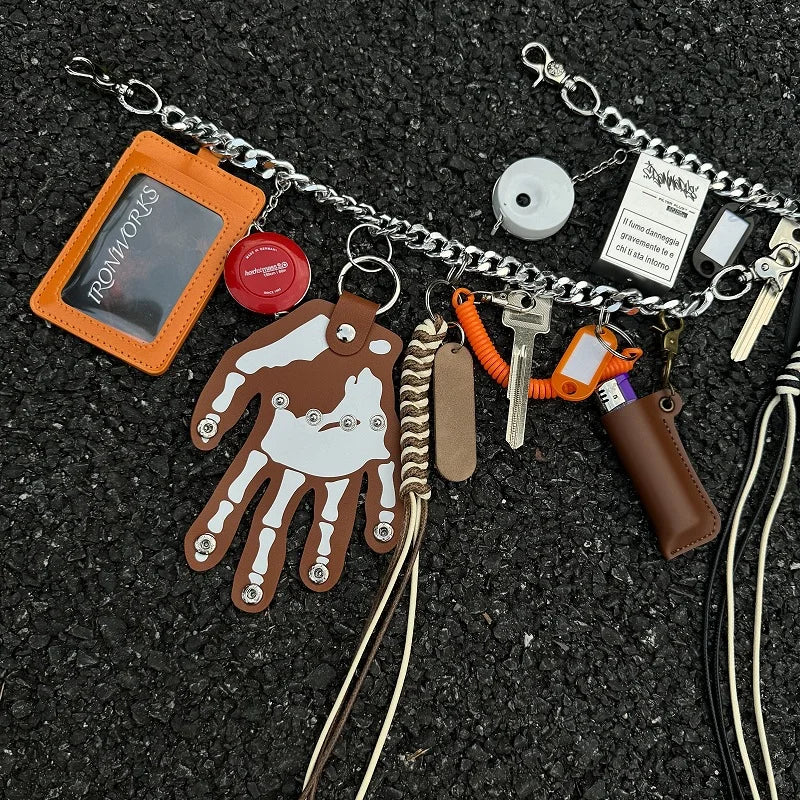 Multi Item Belt Chain Set-streetwear-techwear