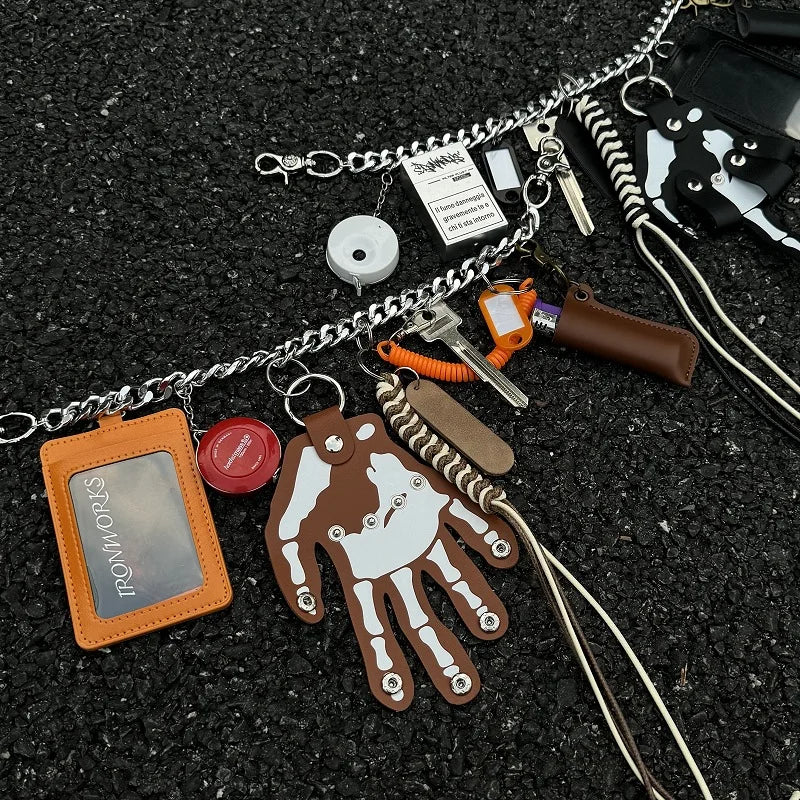 Multi Item Belt Chain Set-streetwear-techwear